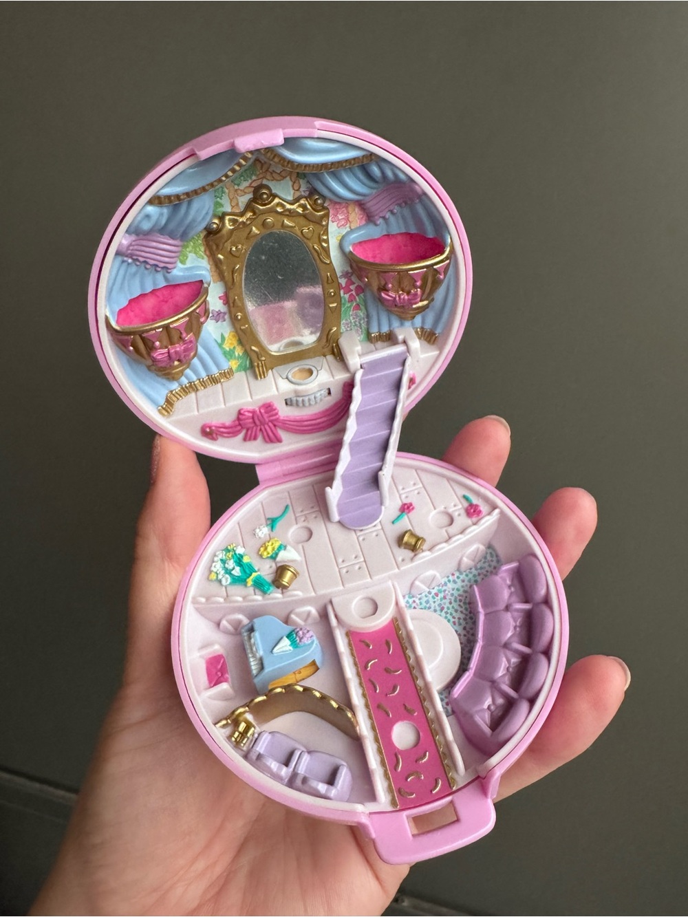 1993 Polly Pocket Ballet Compact (No dolls) Bluebird Vintage Toy